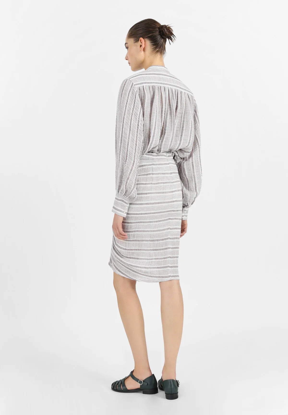 MASSCOB Leinenjupe "ADELYN" iced grape (C)