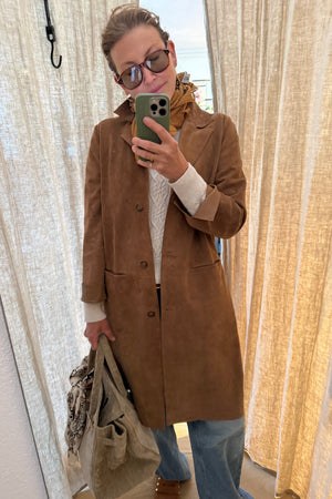 VIA MASINI velour corduroy jacket "MESA" chocolat