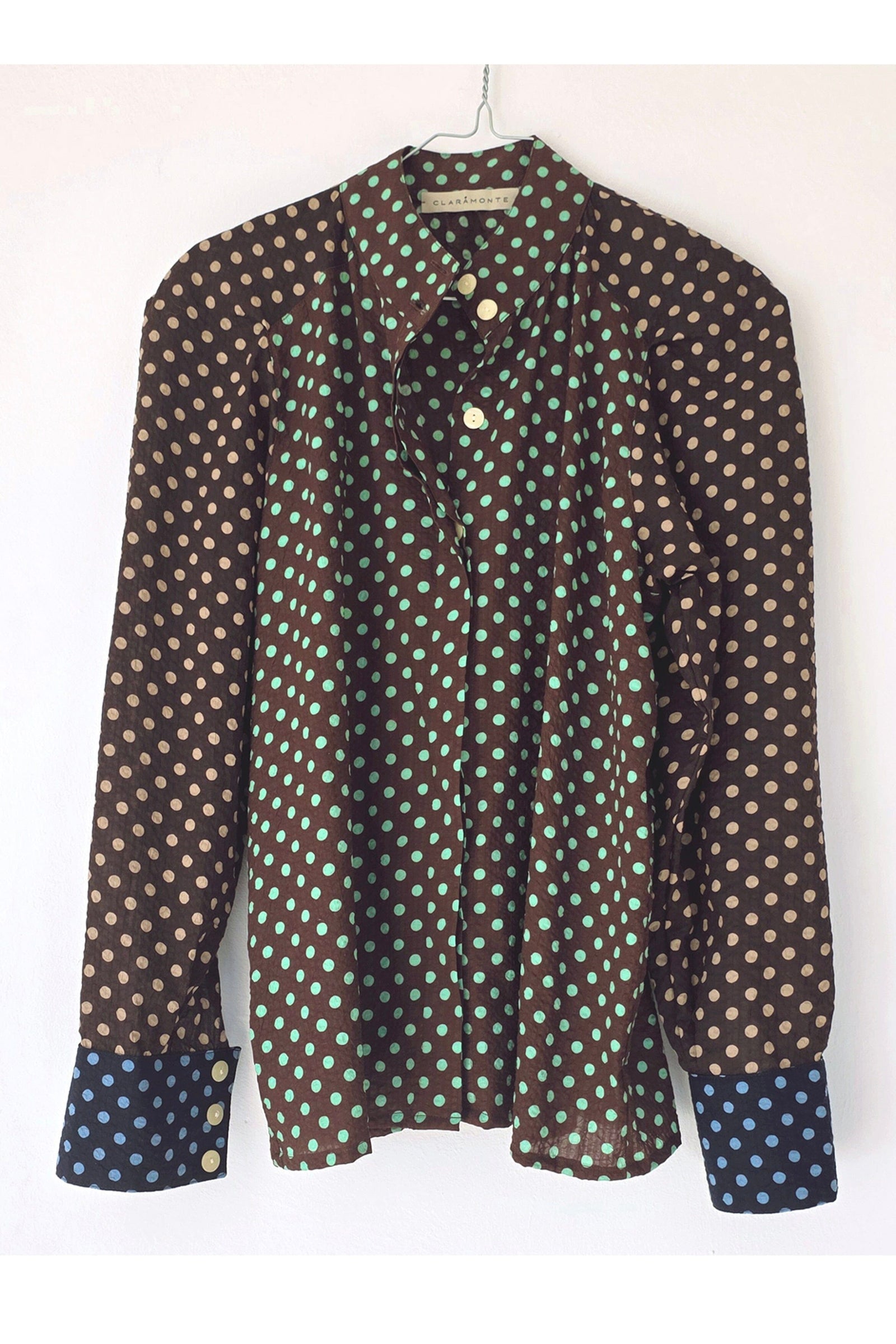 CLARAMONTE Baumwollbluse "DOT" polka