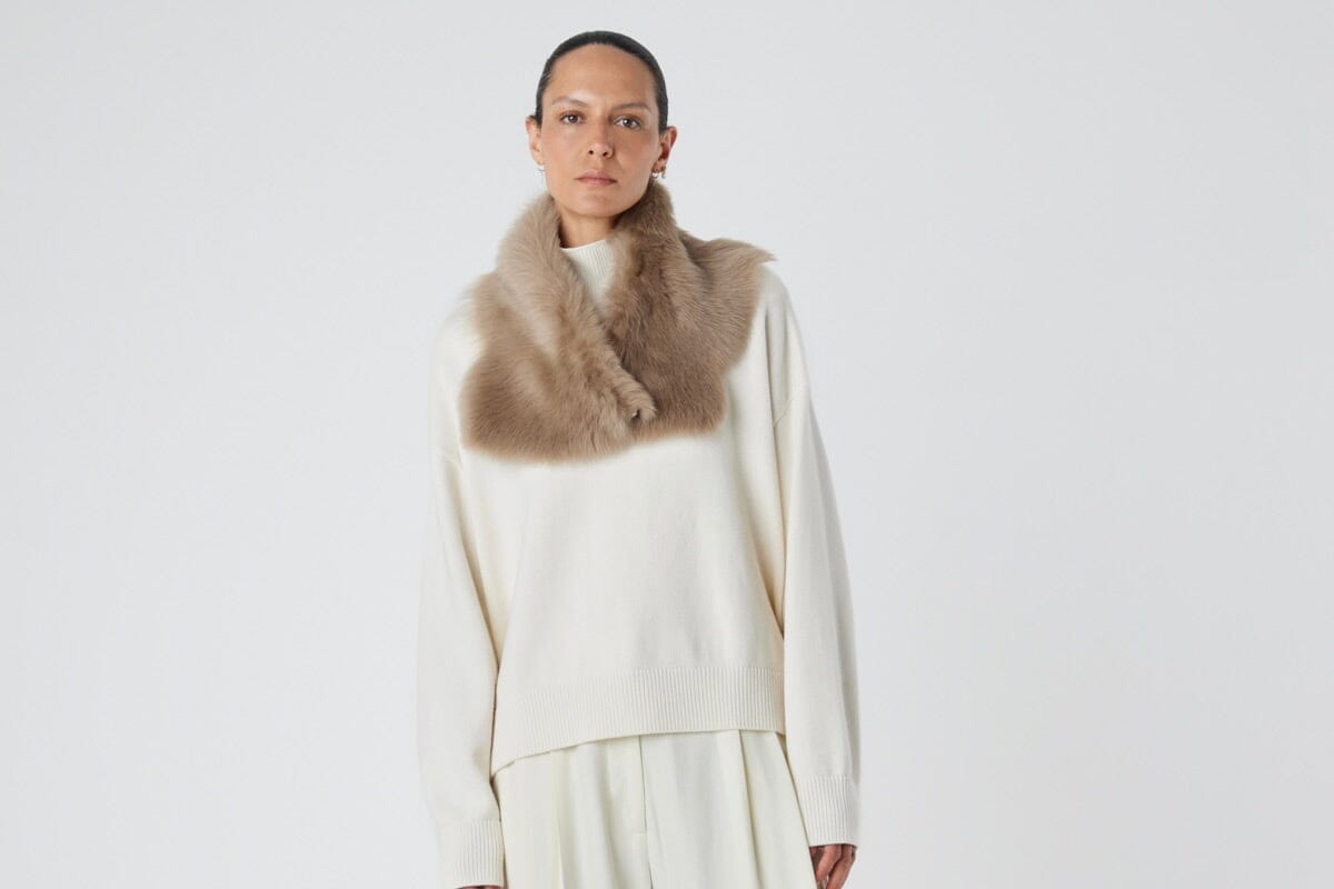 GUSHLOW AND COLE Curly Toscana fur scarf