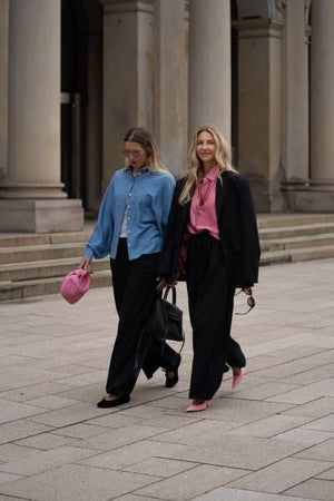 SOSUE Baumwollbluse "Antonia" slim denim (C)