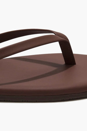 TKEES Leder Flip Flop "CLASSIC" cappuccino