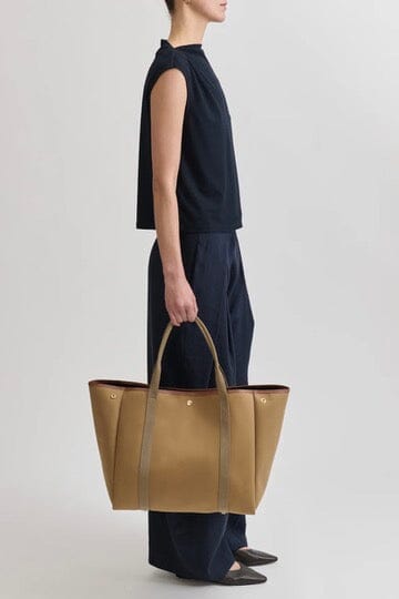 Cotton bag "Palais Royal" large camel stripe