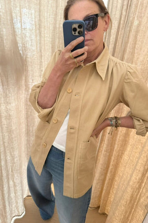 HAPPYHAUS "LE VESTE PEINTRE" beige vintage