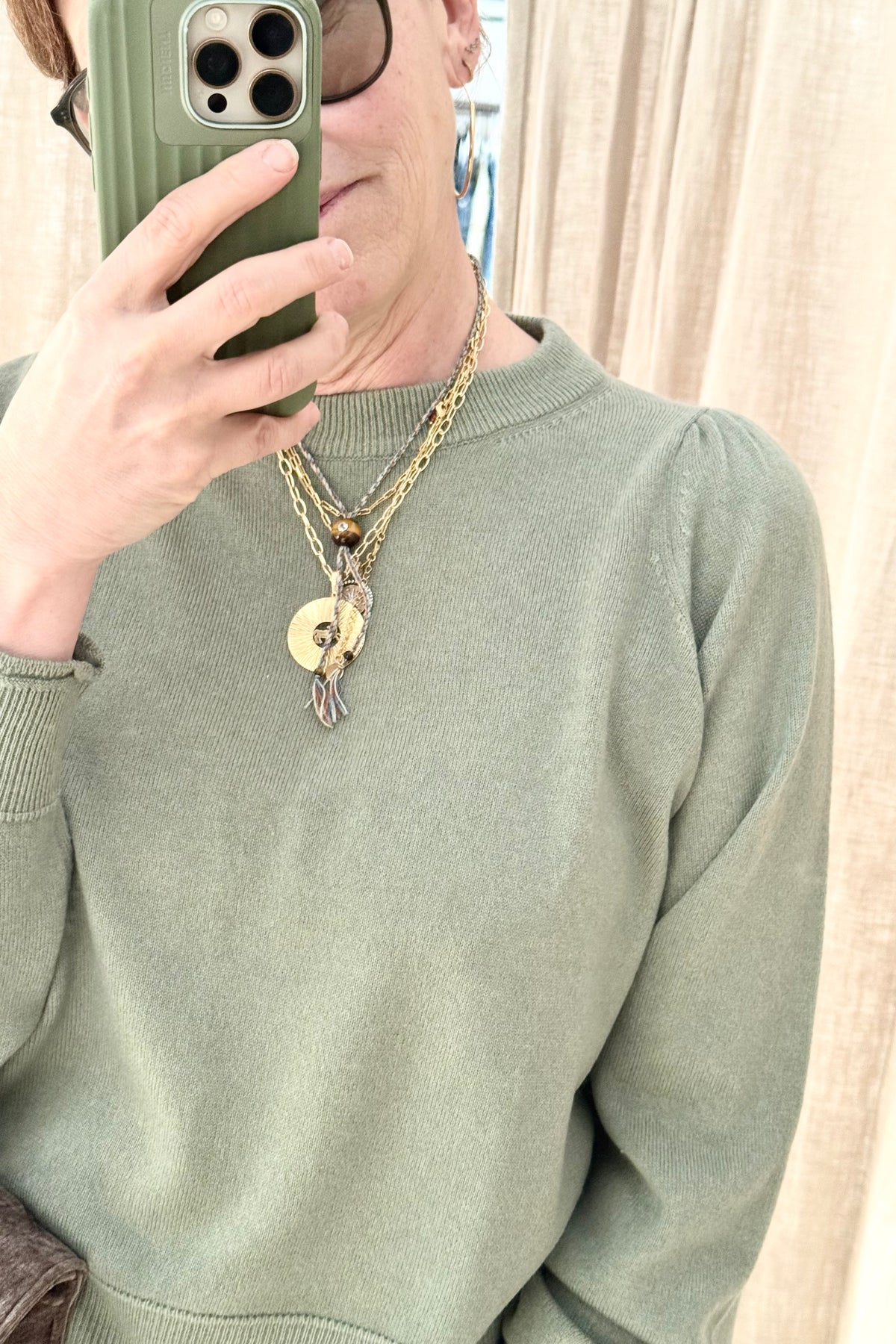 Choice by Réjane Rosenberger Cashmere puffed sweater "Cara" black