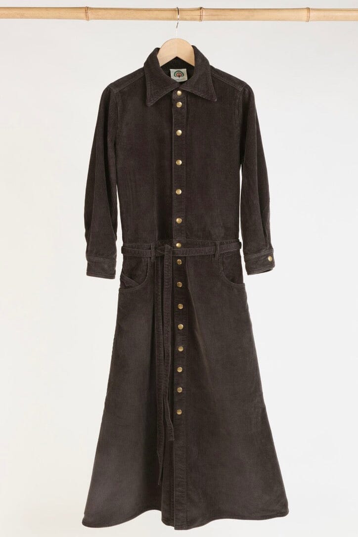 HAPPY HOUSE Jump Kleid "TROMPE L'Oeil" cord choco