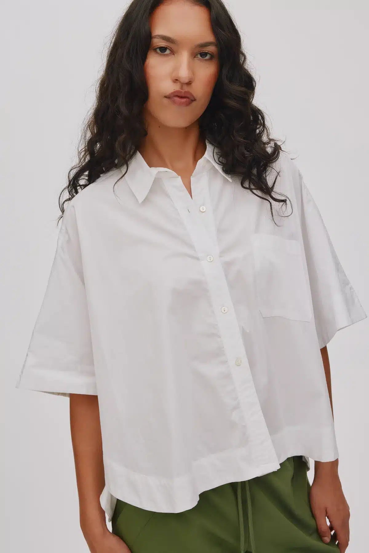 RABENS SALONER  Baumwollbluse "BERTE" clay