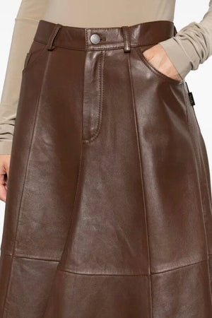 HAIKURE Lederjupe "SERENITY" brown