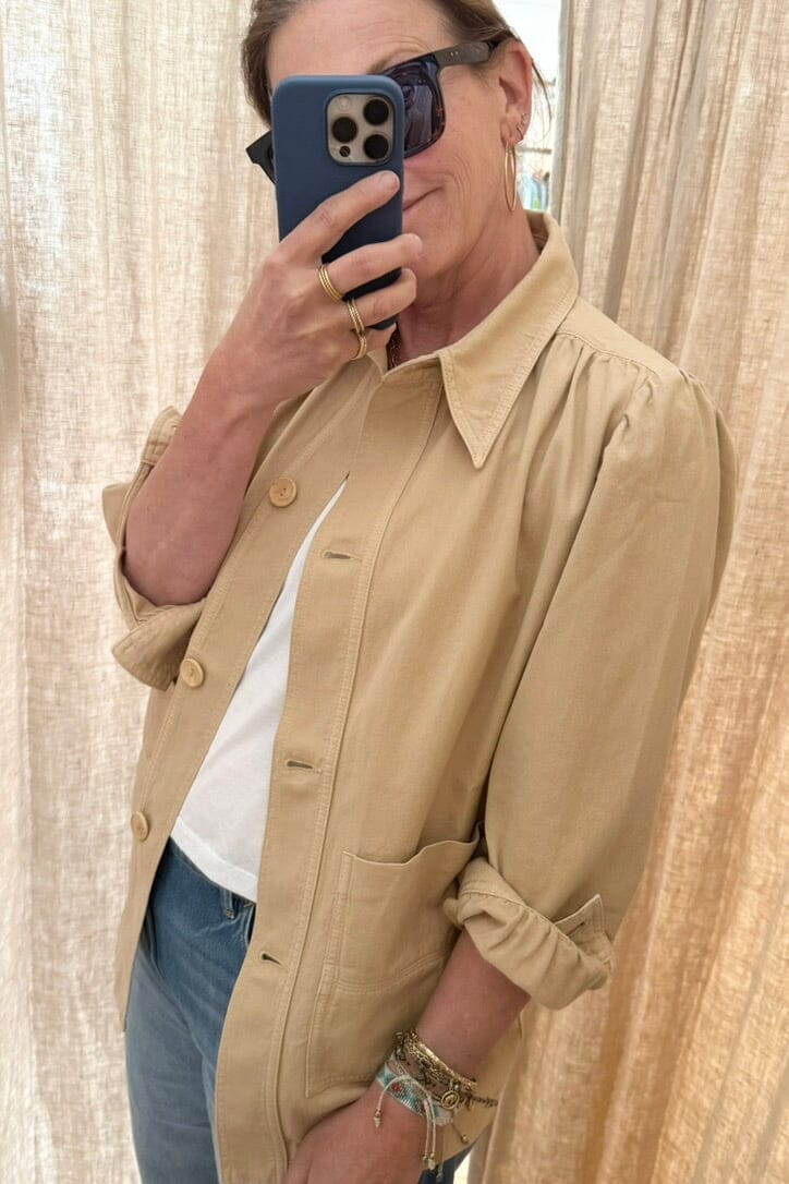 HAPPYHAUS "LE VESTE PEINTRE" beige vintage