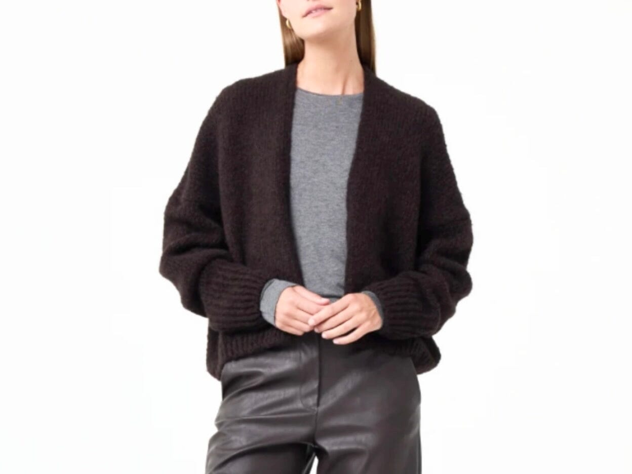 KNIT TED Kuschel Strickjacke "BECKY" chocolat