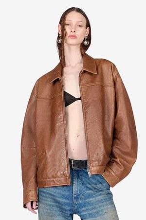 Super Soft Lederjacke "JOCELYNE" tan braun