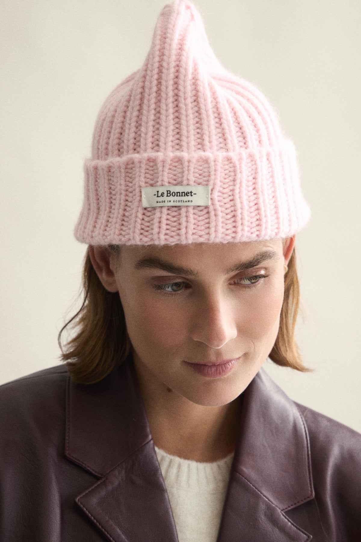Wool Beanie "Onyx" by LE BONNET