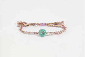 TAMARA TAICHMANN cotton bracelet "Scarlett" sand/cinnamon/black