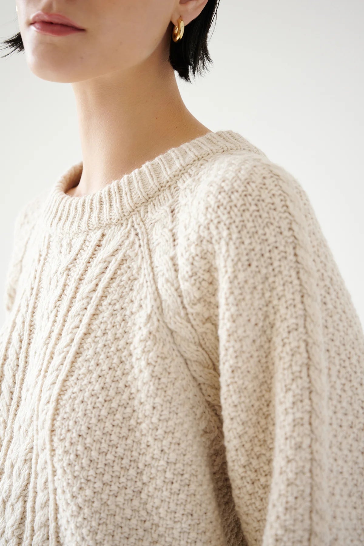 VELVET by Jenny Graham Sweater "HERMOSA" oatmeal