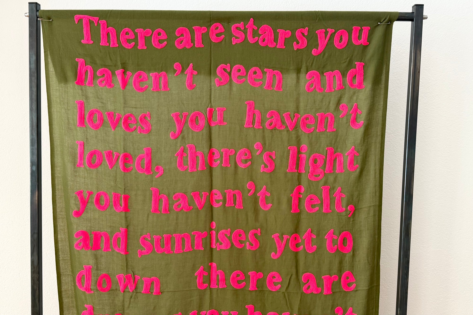KARIEN BELLE Pashmina "POETRY" army