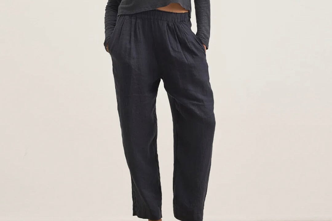 VELVET Leinenhose "GINI05" shadow