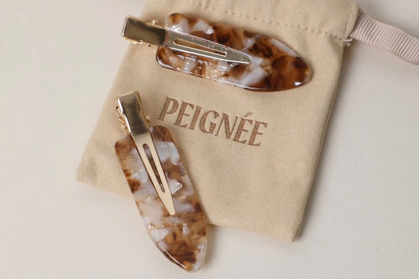 Peignée Paris Barettes "Simple" affogato