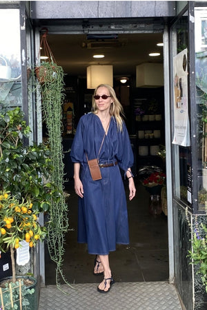 HAPPYHAUS  La Jupe "DANAH" indigo