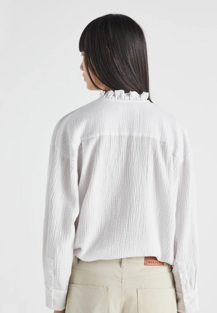 MASSCOB cotton blouse "MISURI" white