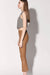 VIA MASINI Stretch - Lederleggings cropped camel