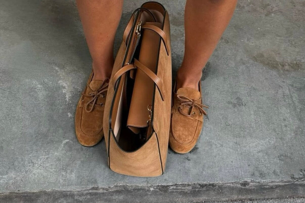 ODARE Slipper "DIVA" natural suede