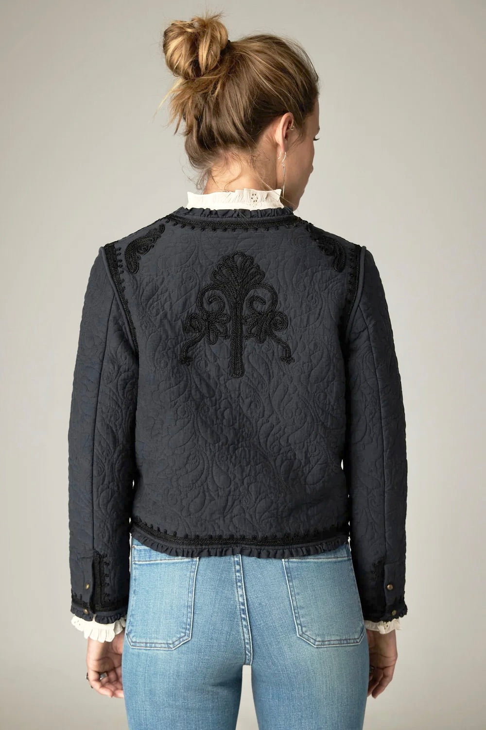 MAISON HOTEL wool mix blazer "LUCIEN" night navy