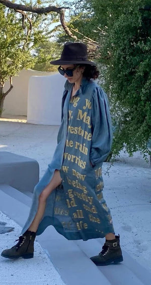 KARIEN BELLE Kimono Kleid "POETRY" storm