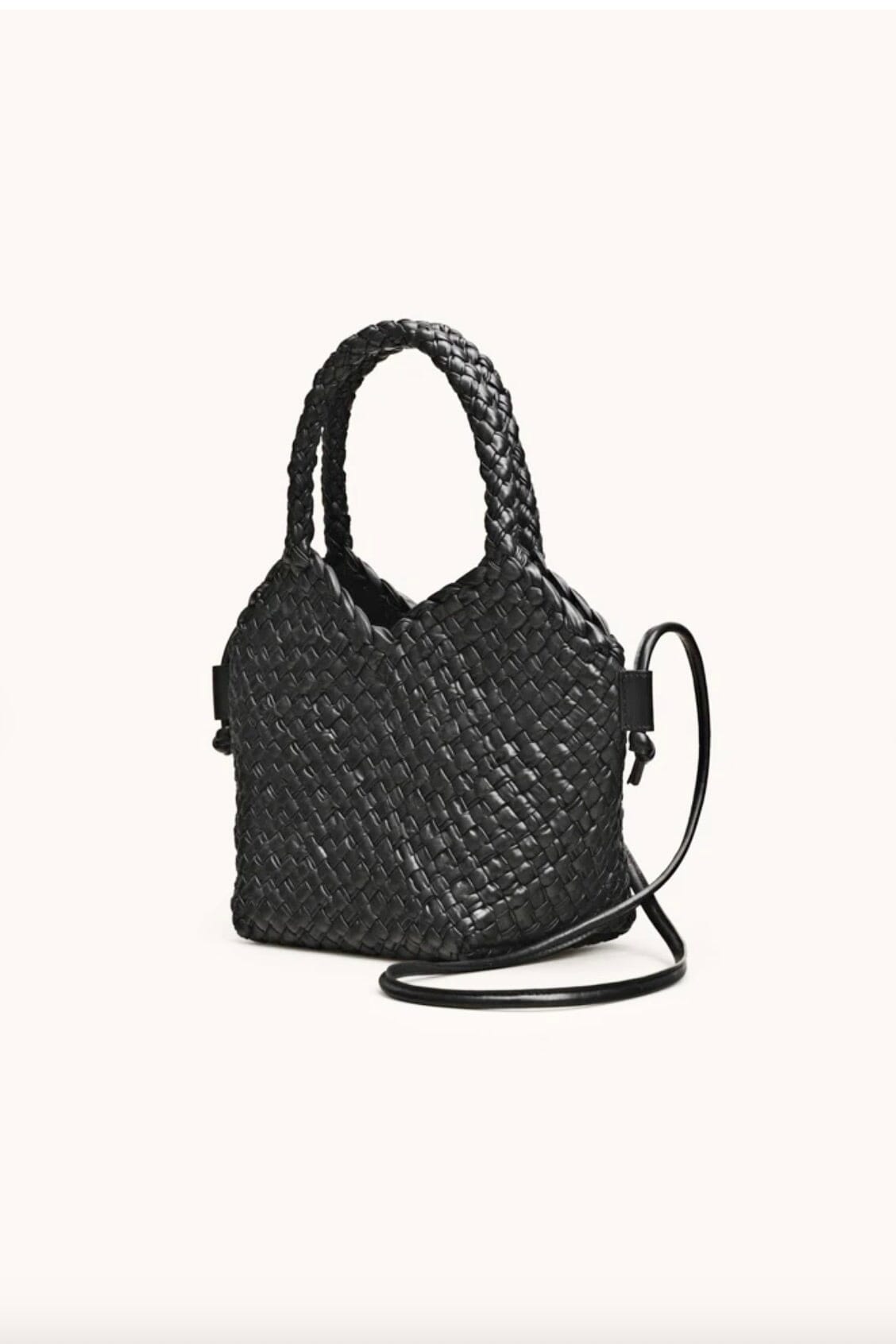CALAJADE Leather shopper "MISU" MINI - black