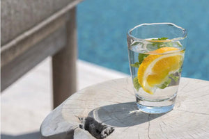 Gommaire SMALL Hurricane glass "Daniel" smoky brown