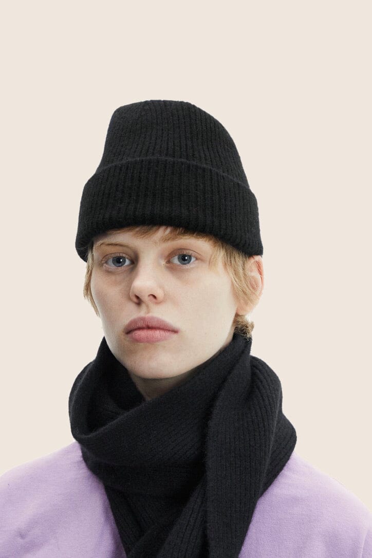 Wool Beanie "Onyx" von LE BONNET