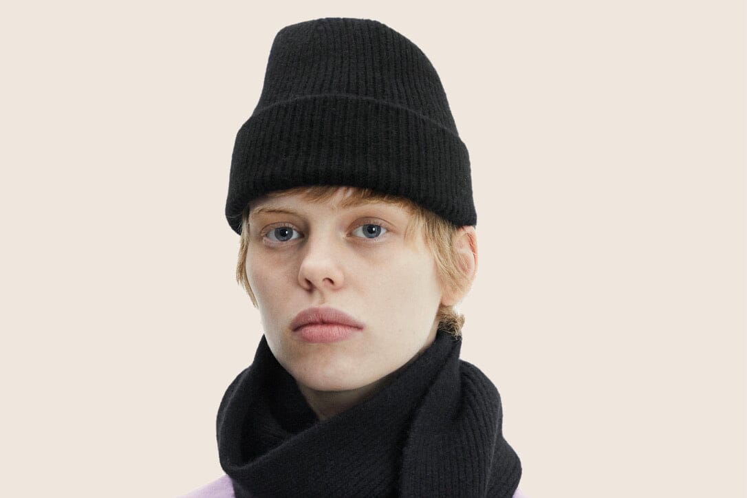 Wool Beanie "Onyx" von LE BONNET