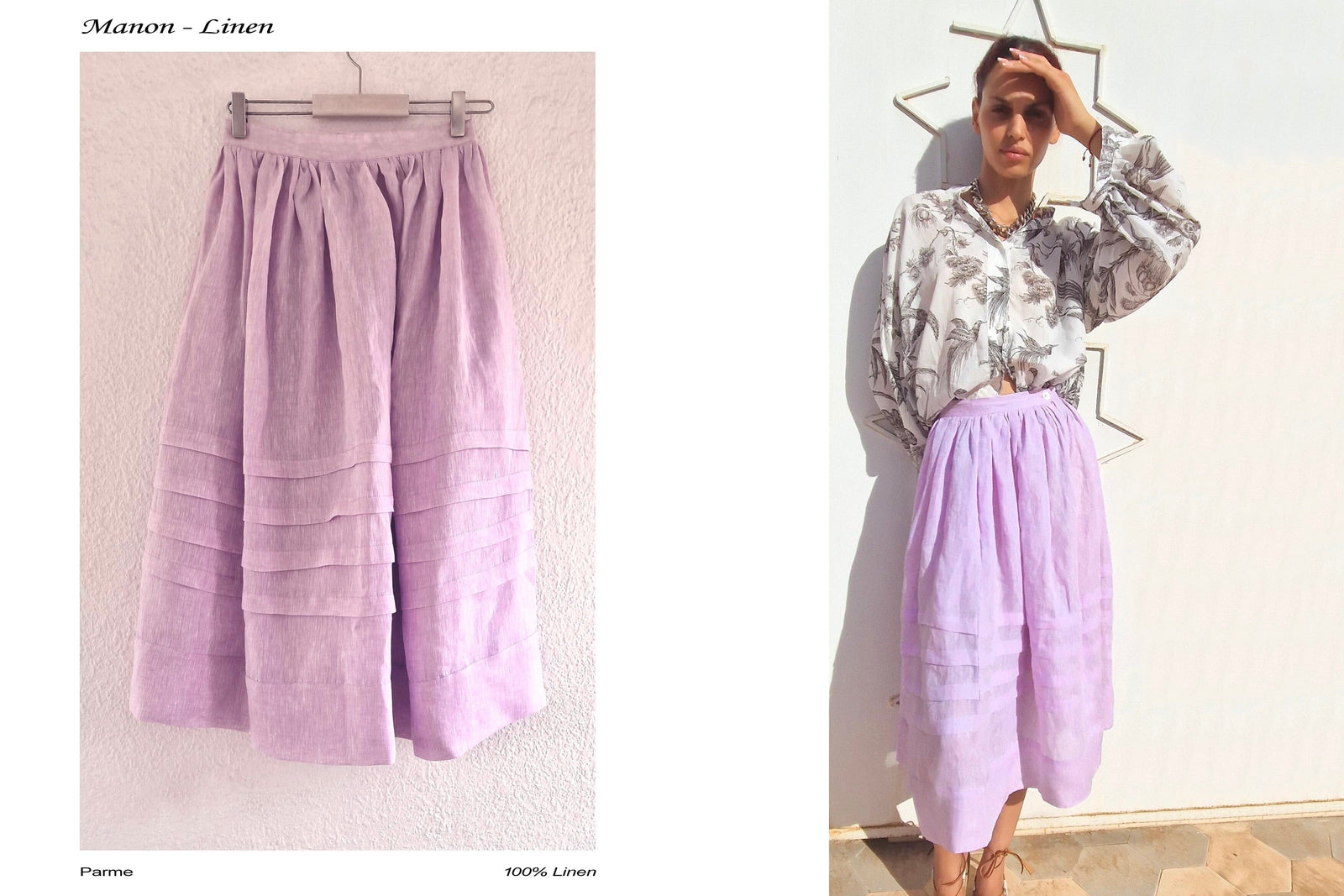 CLARAMONTE "Soul" linen jumper lilac (C)