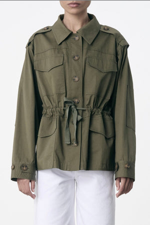 VANESSA BRUNO cotton jacket "ELIANE" khaki