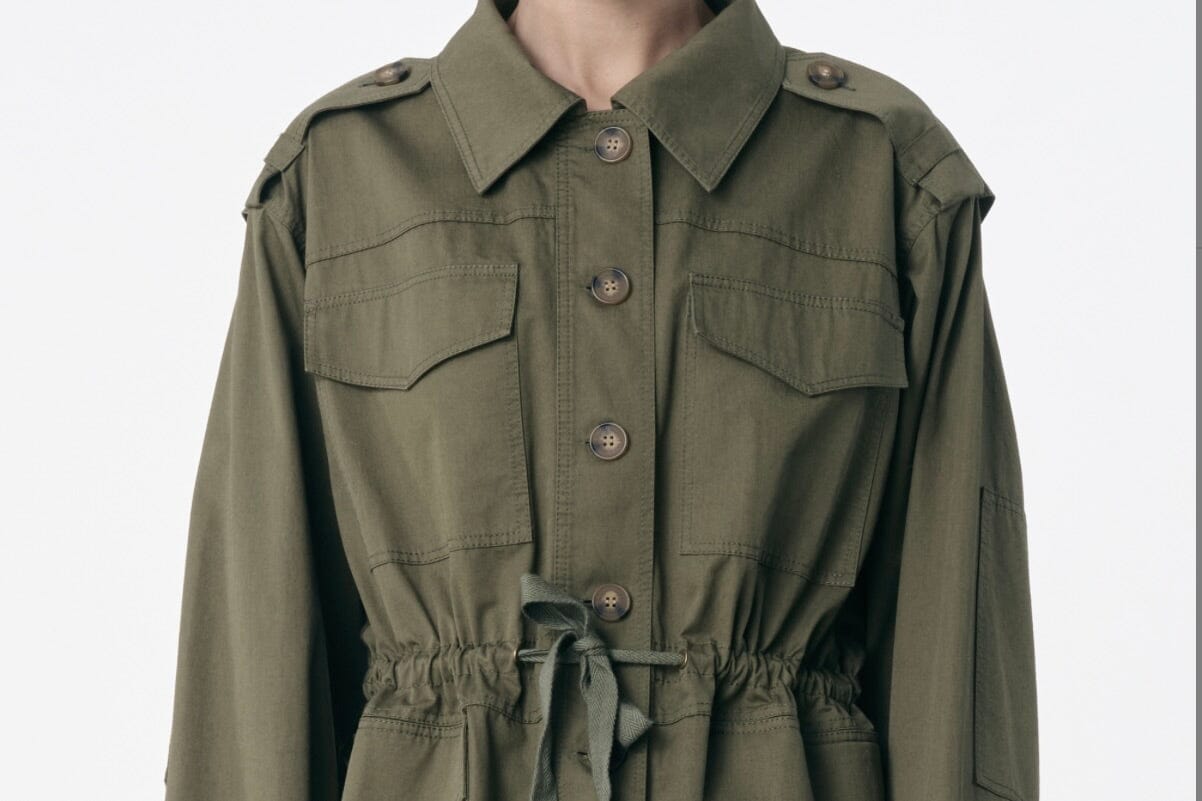 VANESSA BRUNO Baumwolljacke "ELIANE" army
