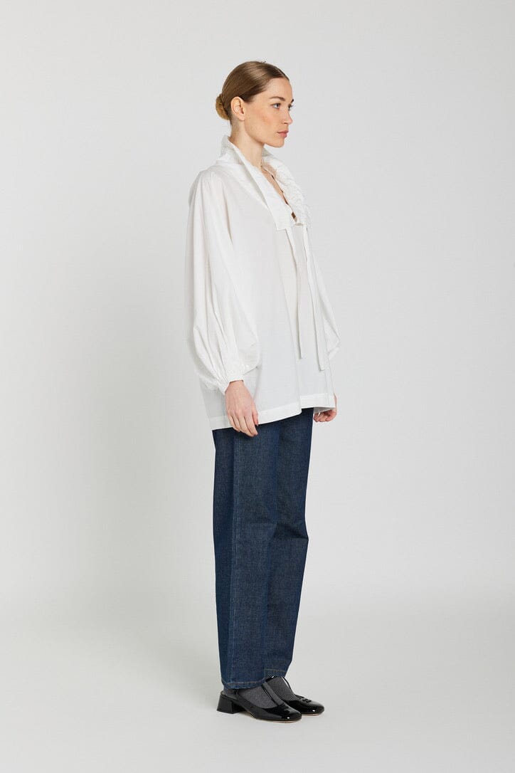 V.DE.VINSTER Baumwollbluse "CLARA" weiss