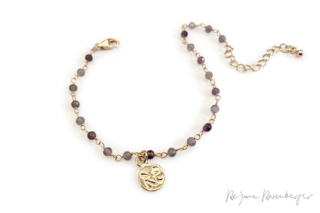 REJANE ROSENBERGER DESIGN Stein/Gold Armband "MY" div. Steine