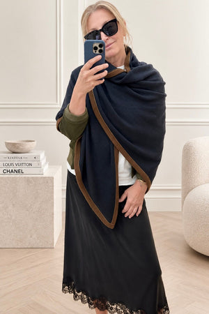 Choice by Réjane Rosenberger Cashmere Poncho grey