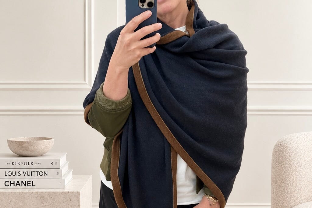 Choice by Réjane Rosenberger Cashmere Poncho grey