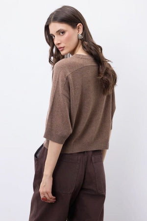 NOTSHY cashmere sweater "TINI" beige chiné