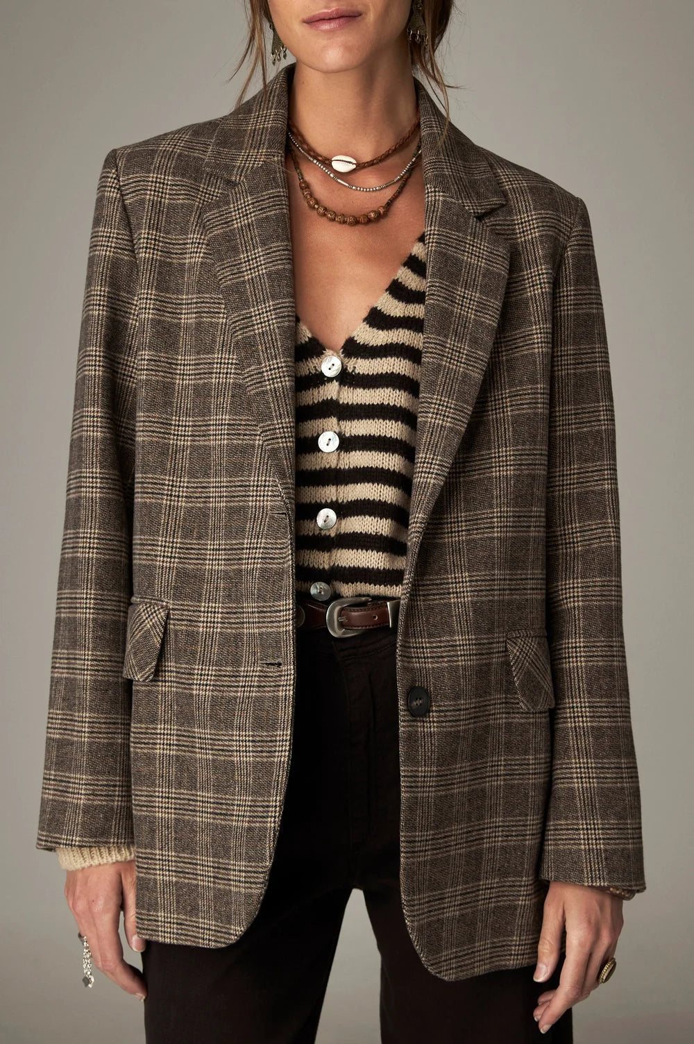 MAISON HOTEL wool mix blazer "LUCIEN" night navy