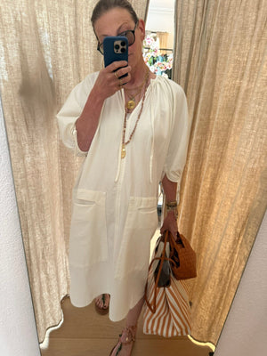HAPPYHAUS das Midikleid "BOHEME" off-white