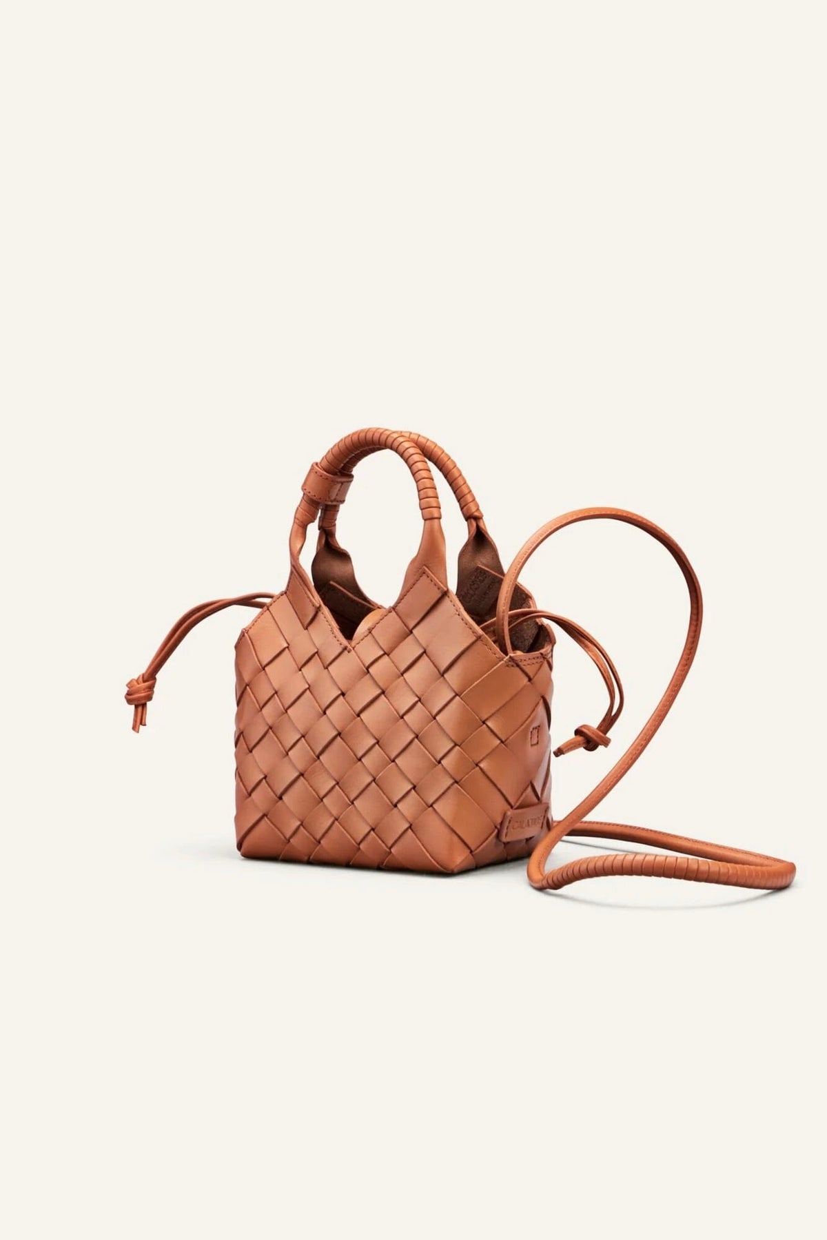 CALAJADE Leather shopper "MISU" MINI - black