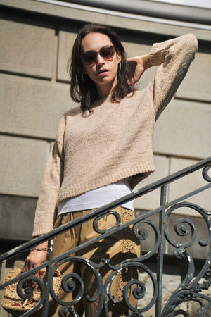 MASSCOB knitted sweater "VALLEY" sand (C)