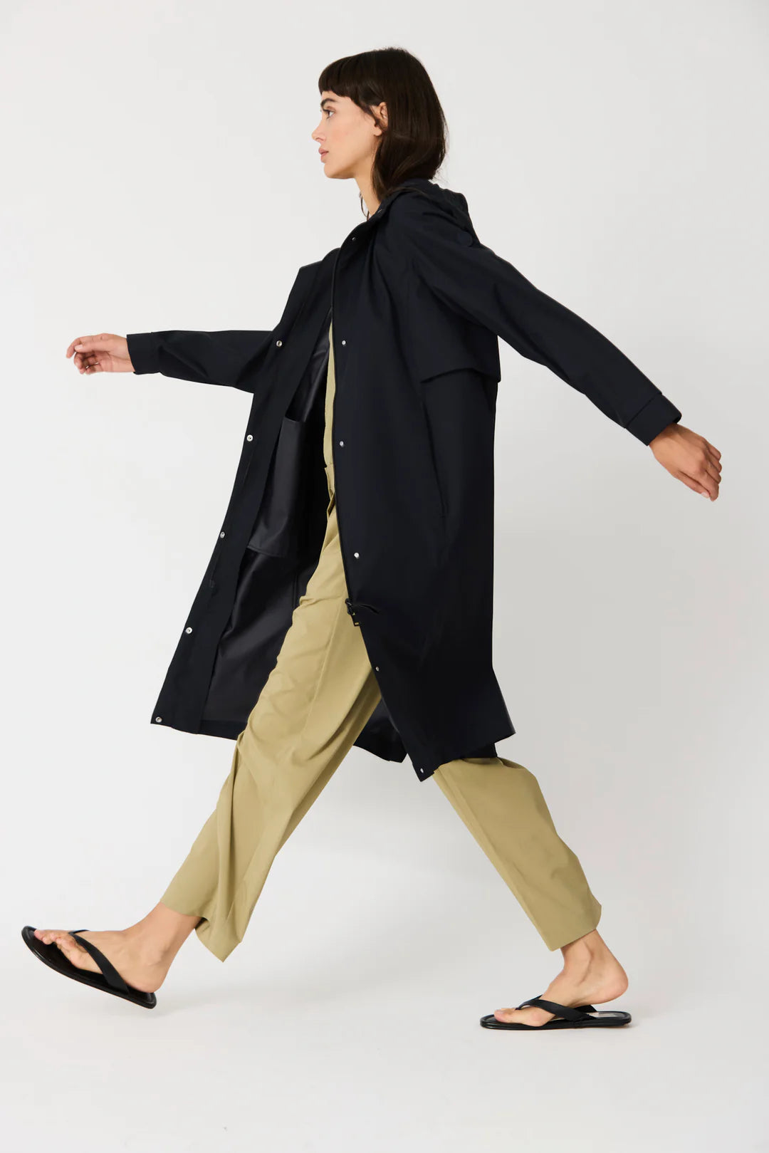 Tantä rain jacket "TORM" dark navy