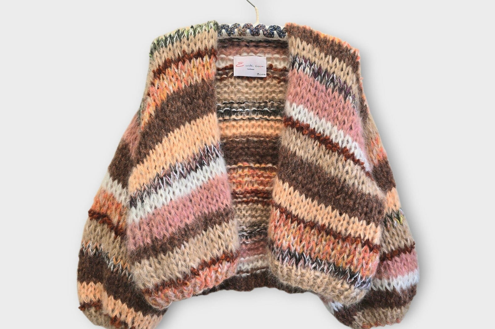 E WITH LOVE Handknit Jacke "INAYA" mix color