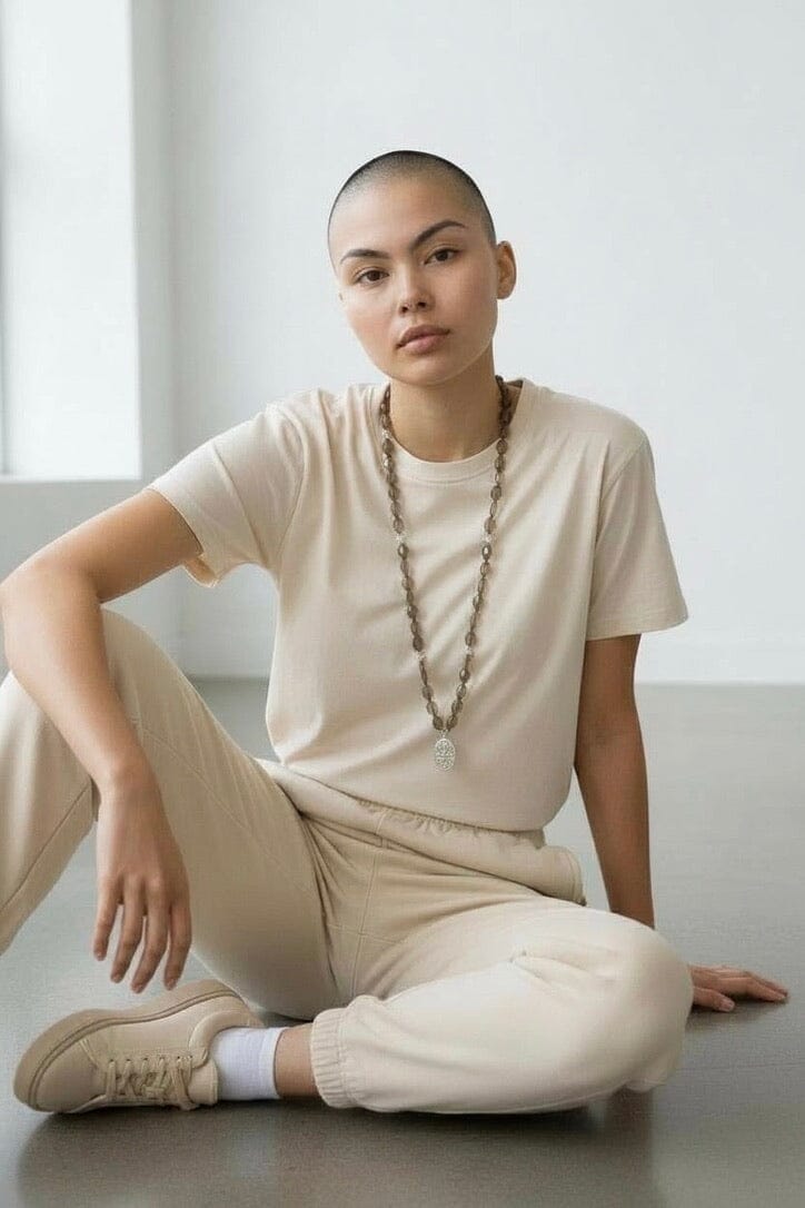 REJANE ROSENBERGER DESIGN Mondsteinkette "Lotus" oval