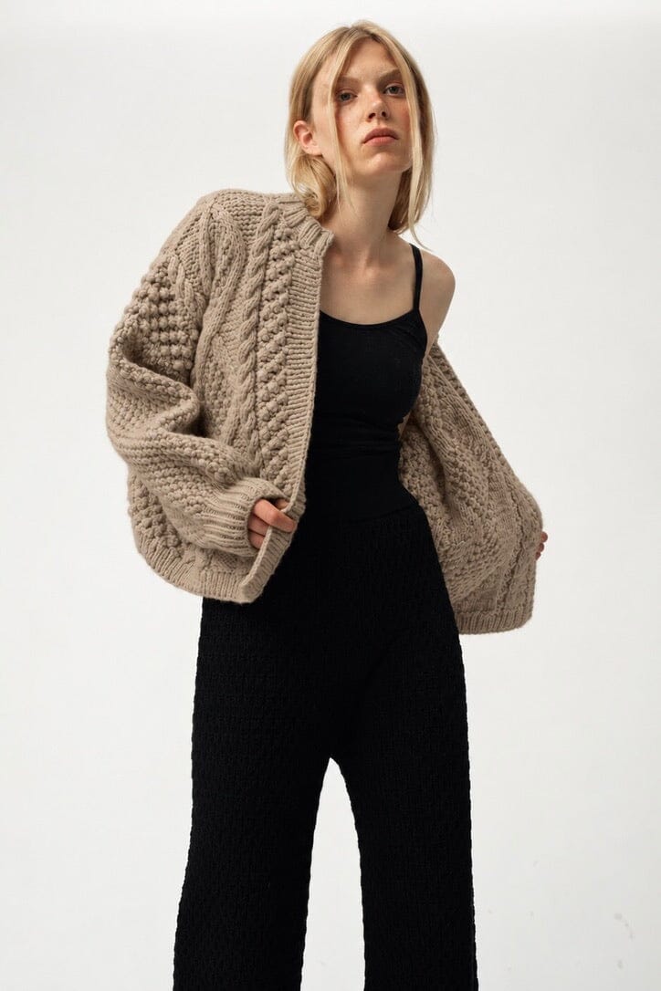 I LOVE MR MITTENS Chunky Wool "NAOMI" Sweater off-white