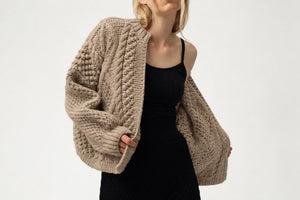 I LOVE MR MITTENS Chunky Wool "NAOMI" Sweater off-white