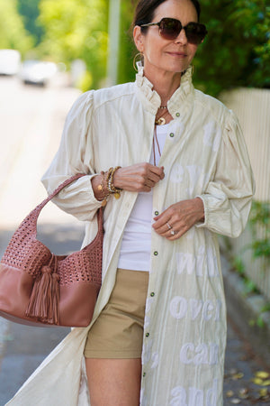 CALAJADE Ledertasche "IAK" camel