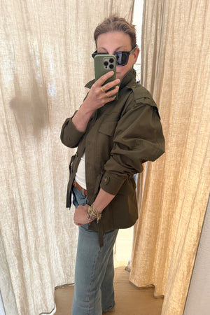 VANESSA BRUNO cotton jacket "ELIANE" khaki